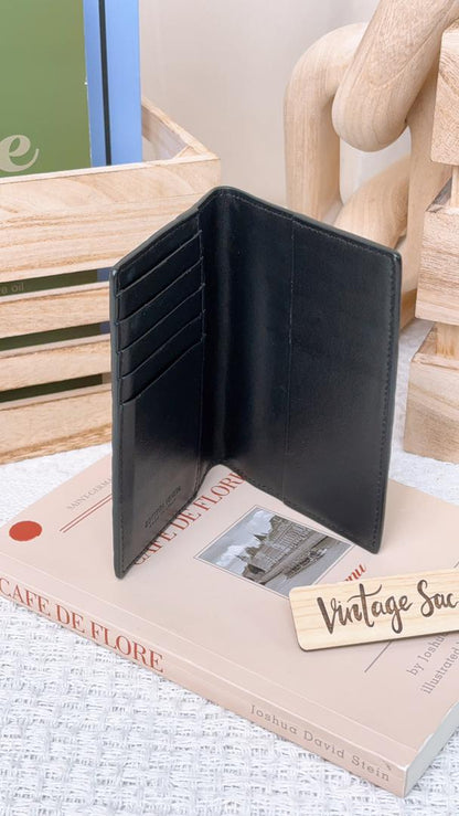 Bottega Veneta Black Intrecciato Passport Case