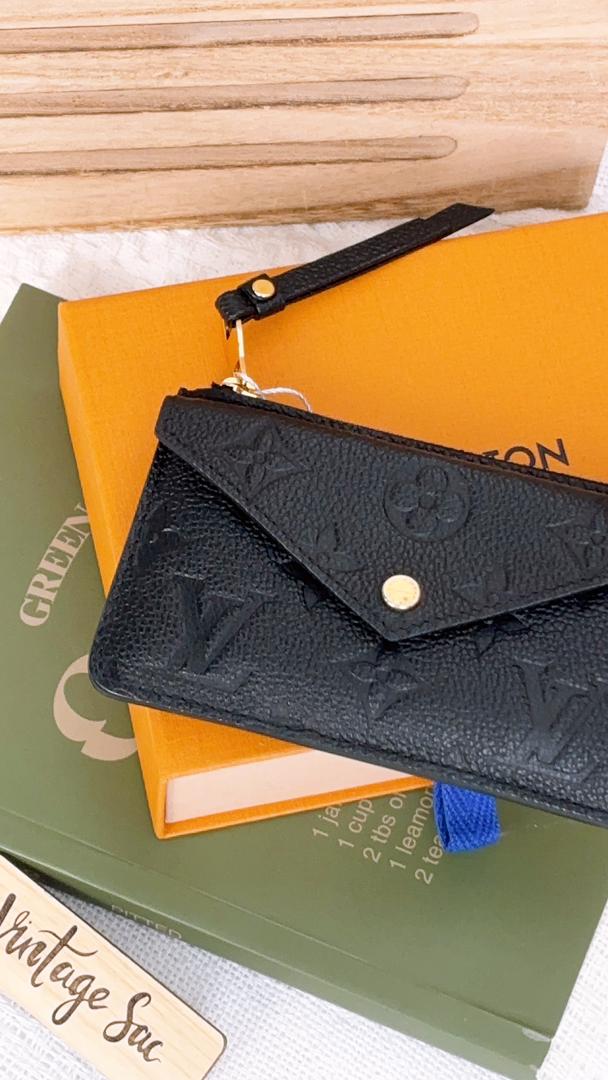 Louis Vuitton Black Empreinte Recto Verso Card Holder