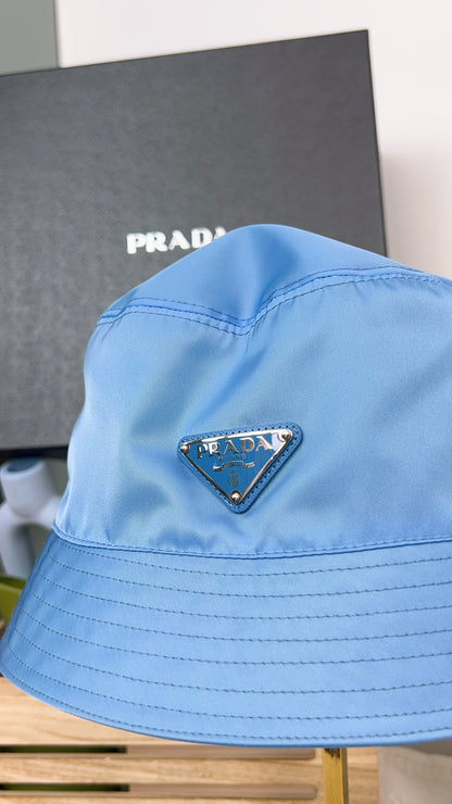 Prada Blue Nylon Bucket Hat