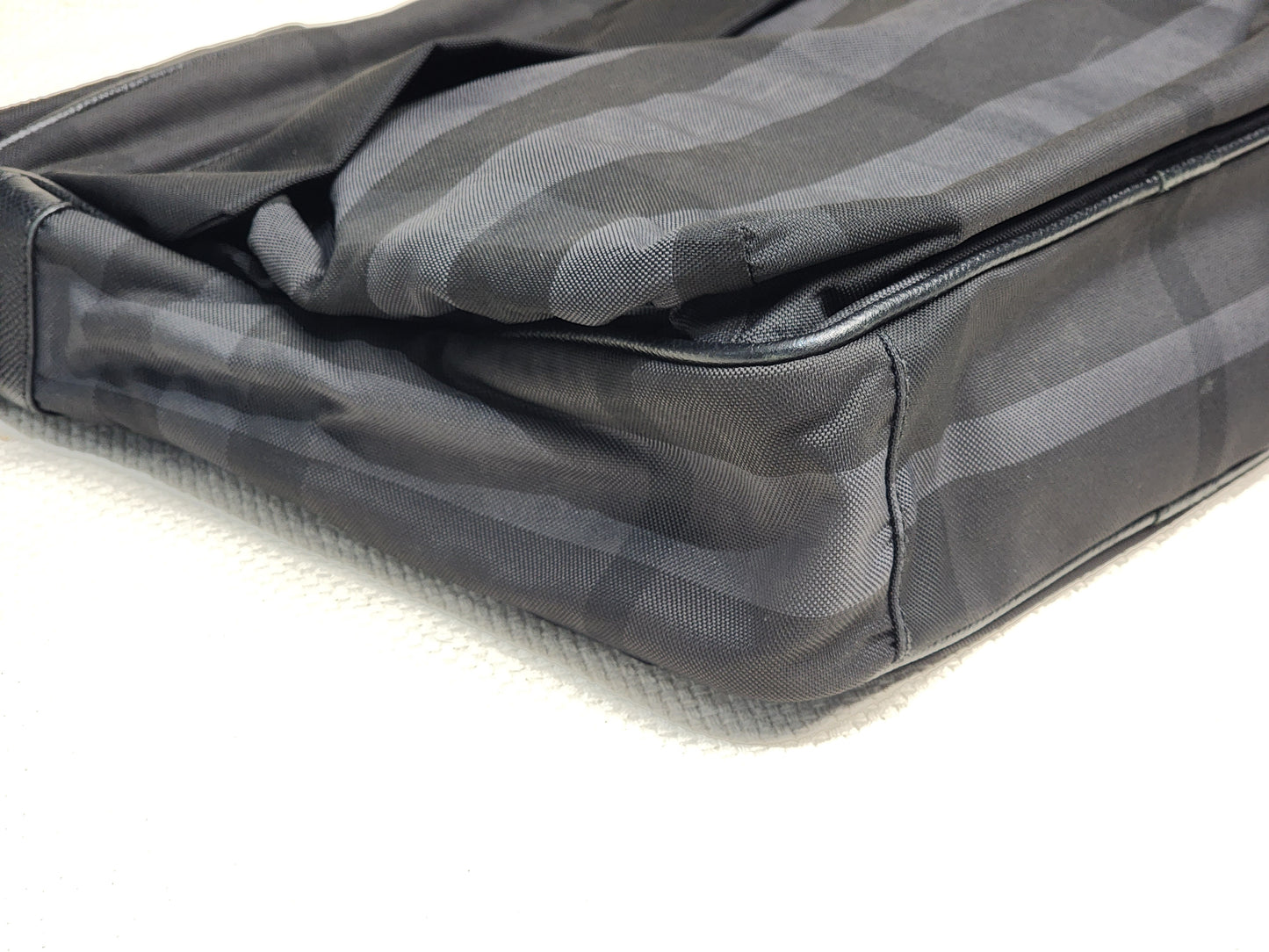 Burberry Nylon Smoked Check Messenger Bag