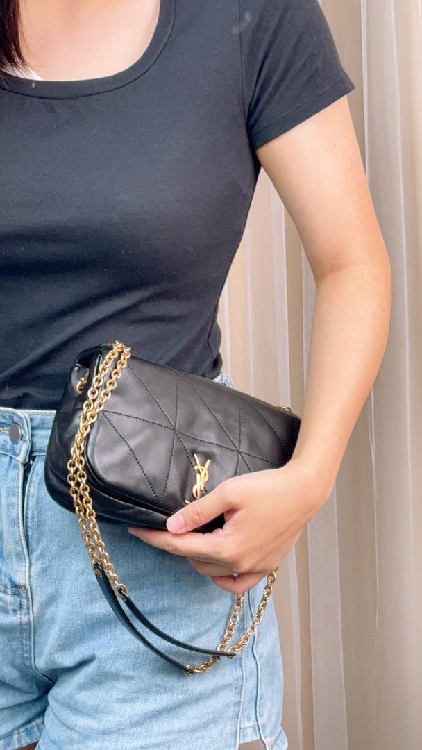 YSL Black Lambskin Mini Jamie 4.3 (GHW)