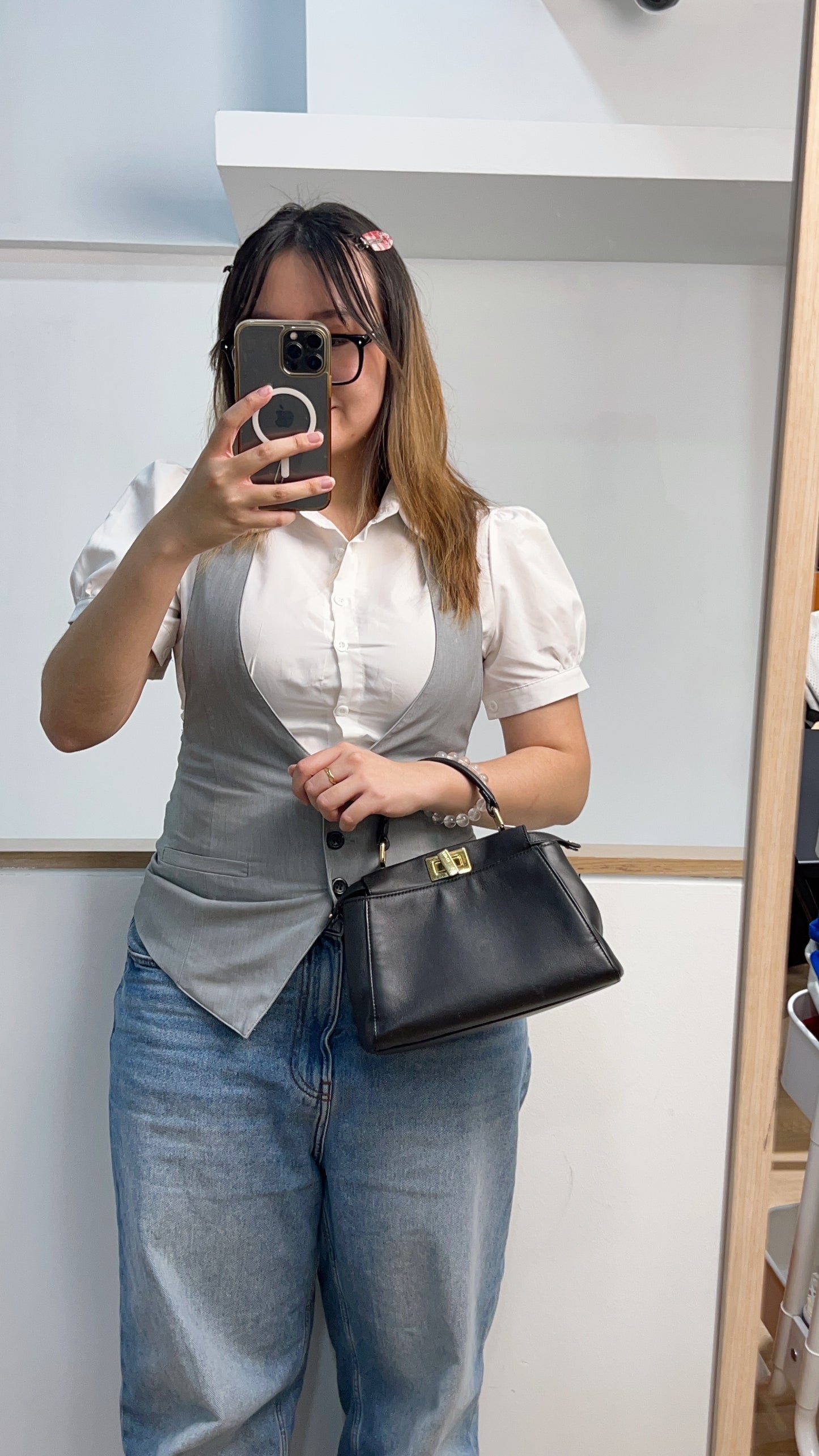 Fendi Black Mini Peekaboo