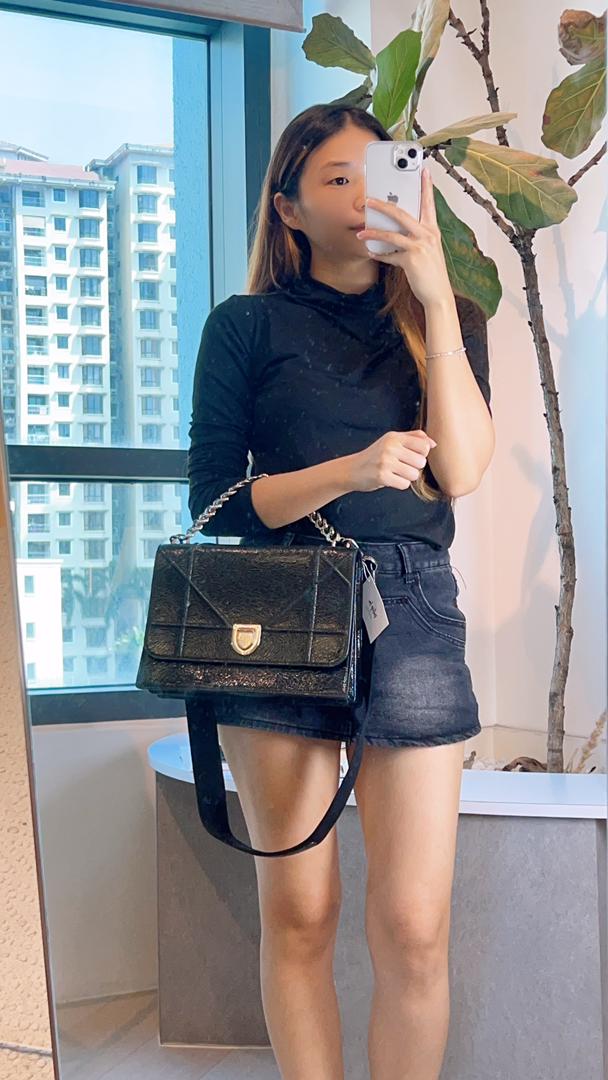 Dior Black Diorama Satchel Bag