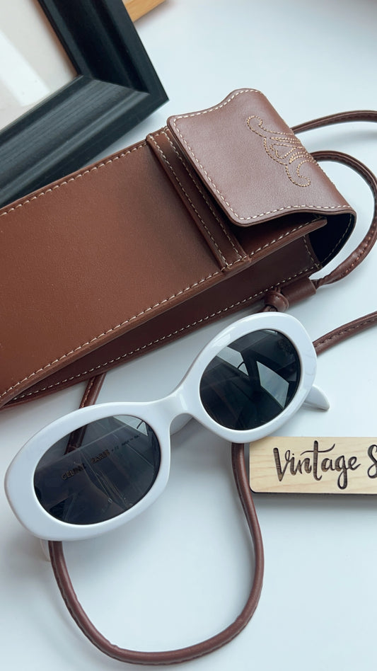 Celine Marble White Triomphe Sunglasses