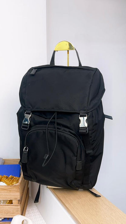 Prada Black Nylon Backpack