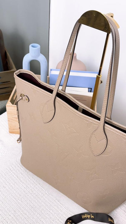 LV Tourterelle Empreinte Neverfull MM with Pouch