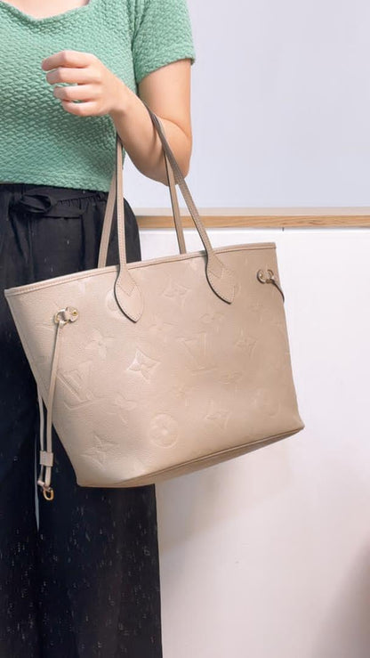 LV Tourterelle Empreinte Neverfull MM with Pouch