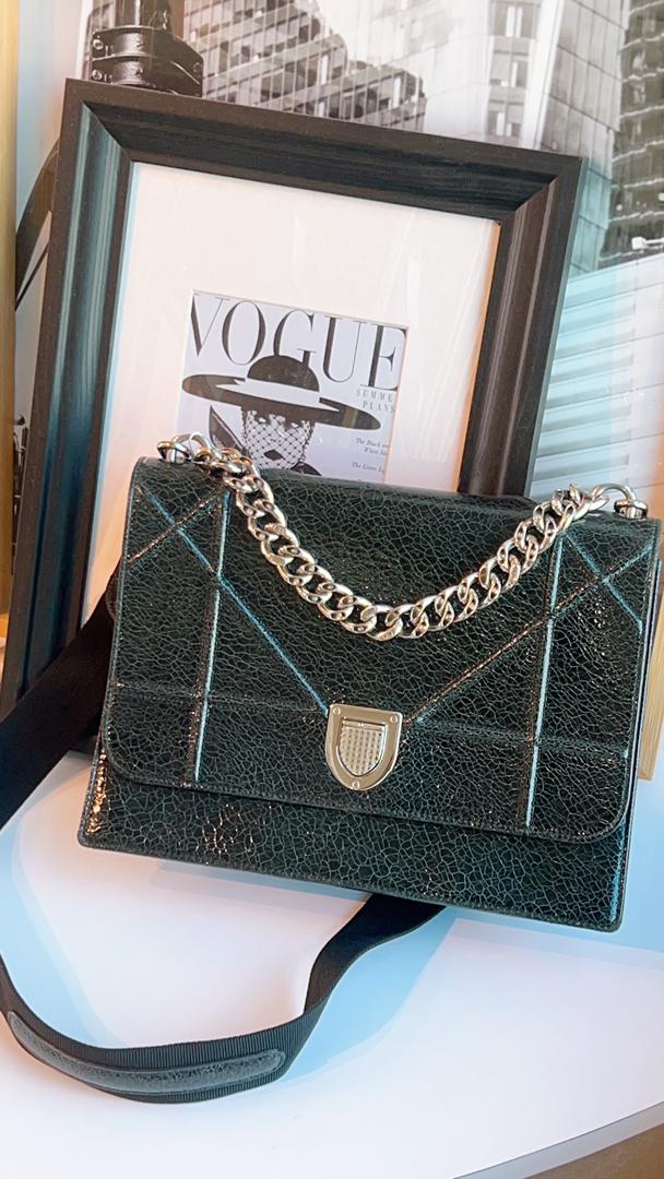 Dior Black Diorama Satchel Bag