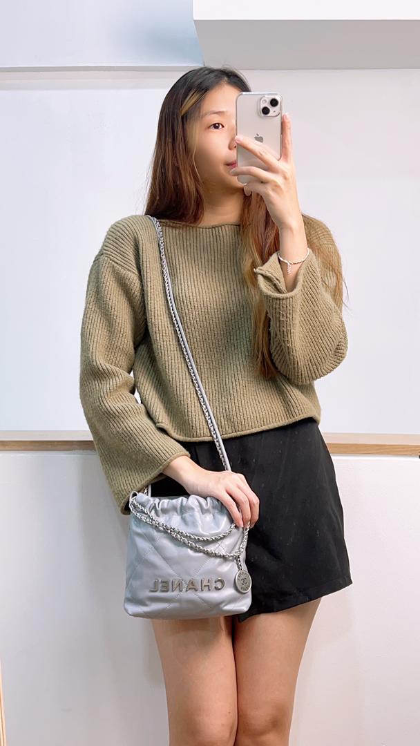 Chanel Grey Mini 22 (Phw)