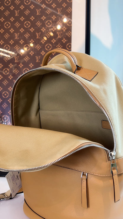 Loewe Beige Canvas Backpack