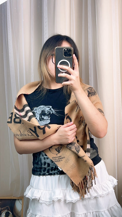 Burberry Check Cashmere Scarf