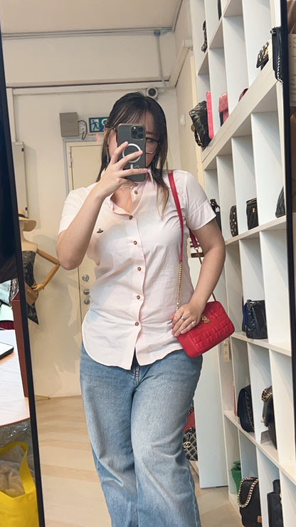 Burberry Red Small Lola Camera Bag