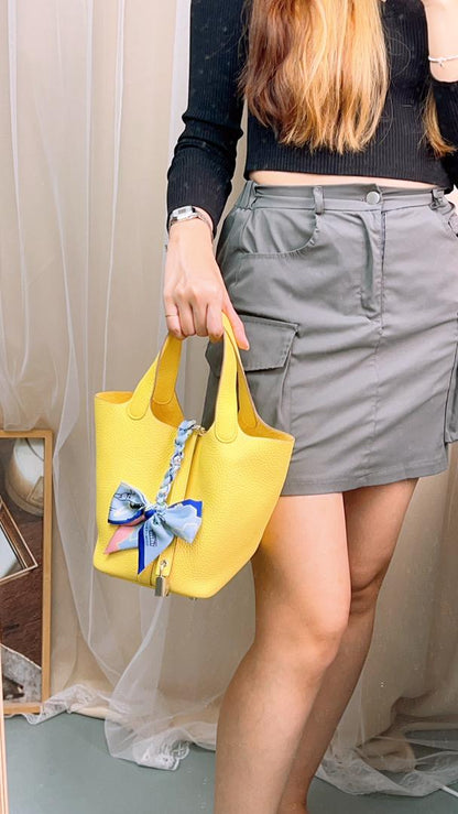 Hermes Lime Yellow Picotin 18 (Phw)