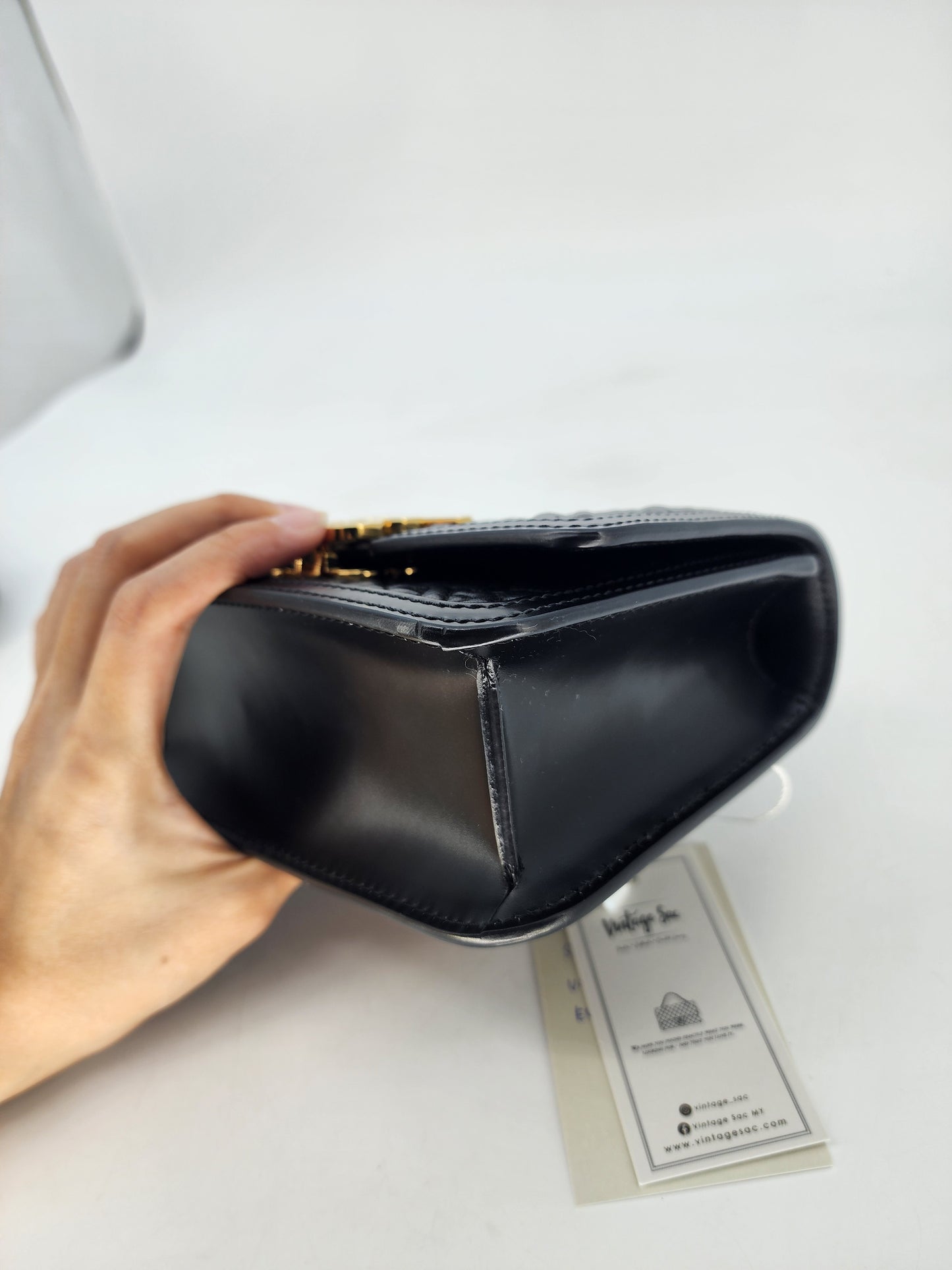 Burberry Mini TB Quilted Crossbody Black