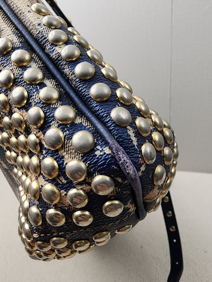Burberry Haymarket Check Splash Studded Canterbury Tote