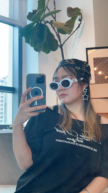 Celine Marble White Triomphe Sunglasses