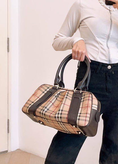 Burberry Haymarket Check Bowling Tote