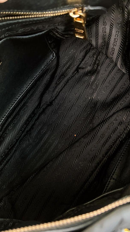 Prada Black Nylon Gaufre Tote