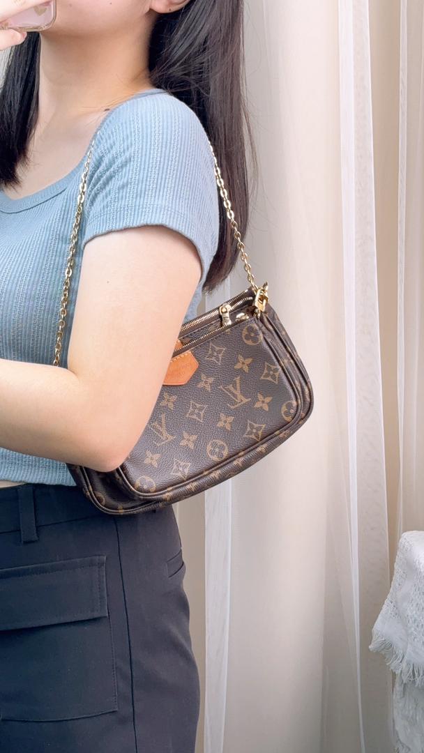 Louis Vuitton Monogram Khaki Multi Pochette