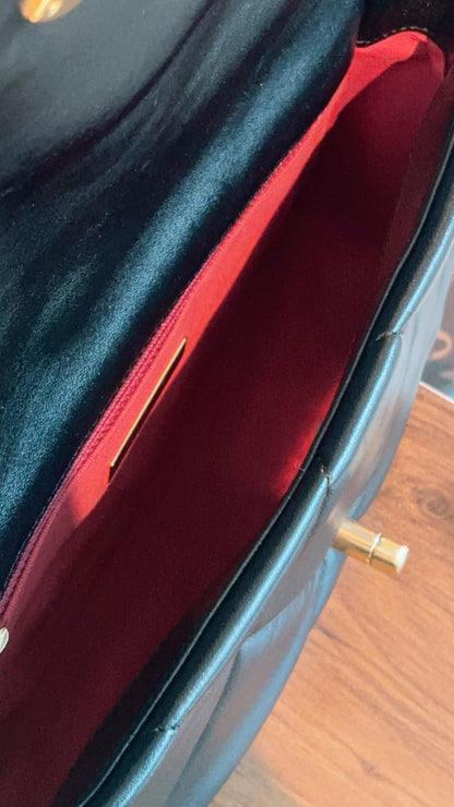 Chanel Black Lambskin Small 19 Bag (GHW)