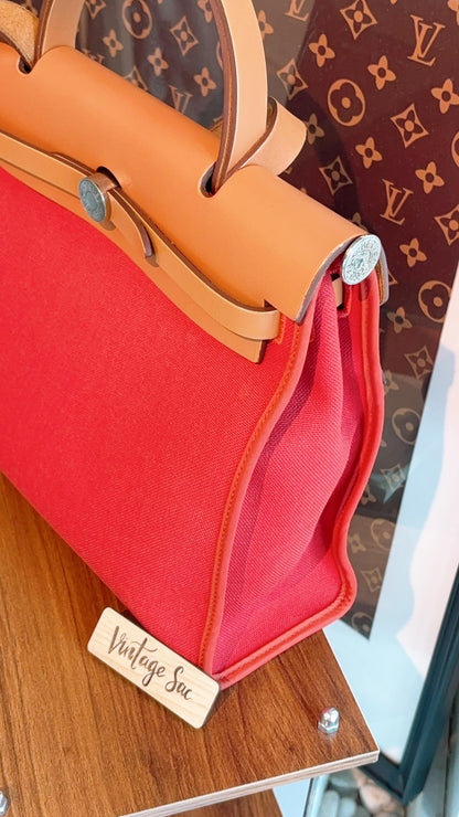 Hermes Red Herbag 31 (PHW)