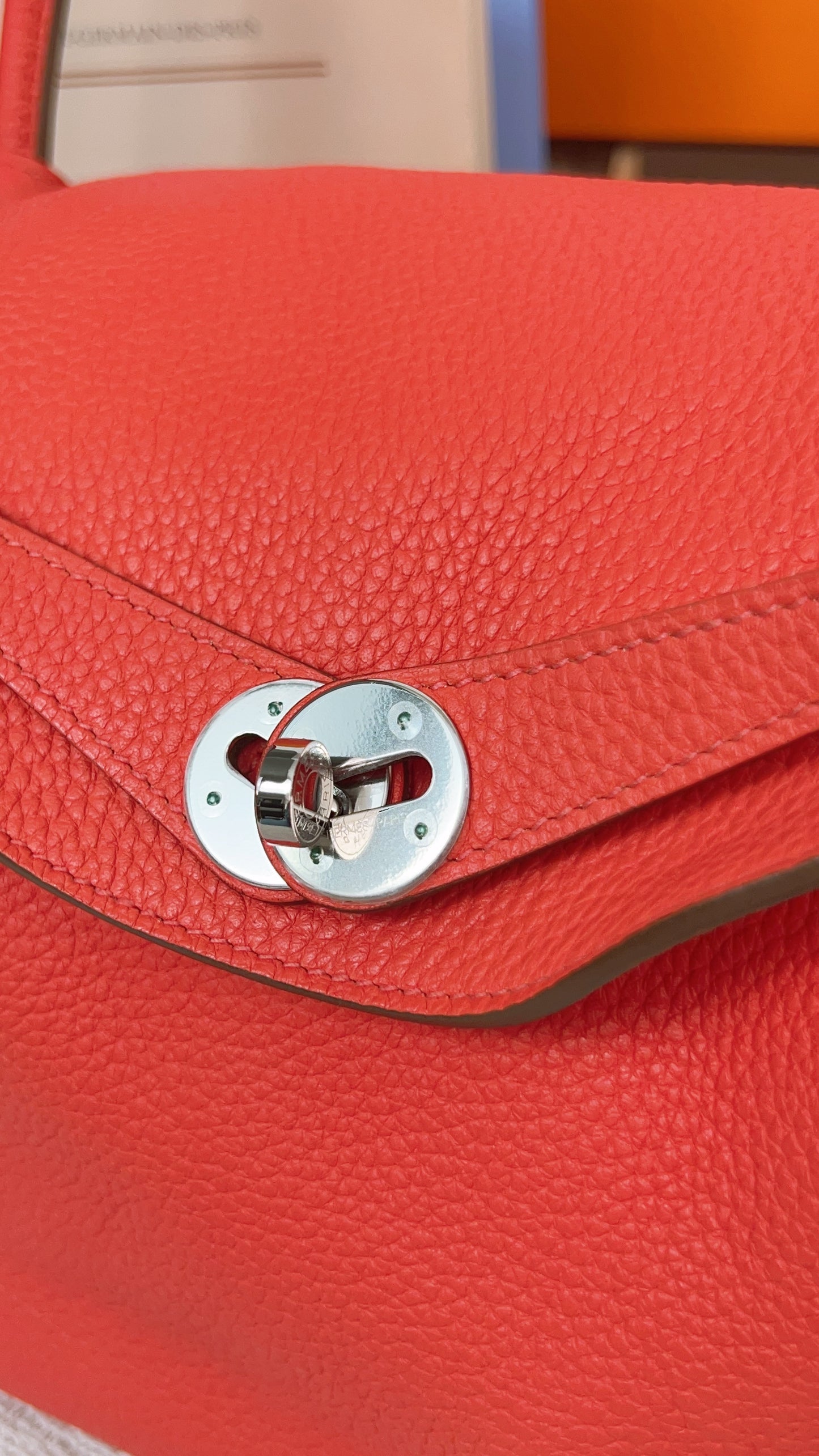 Hermes Rose Juipur Lindy 26 PHW