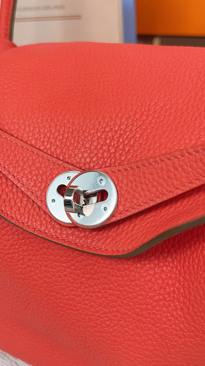 Hermes Rose Juipur Lindy 26 PHW