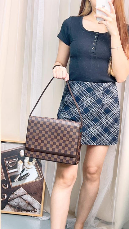 LV Damier Ebene Tribeca MM