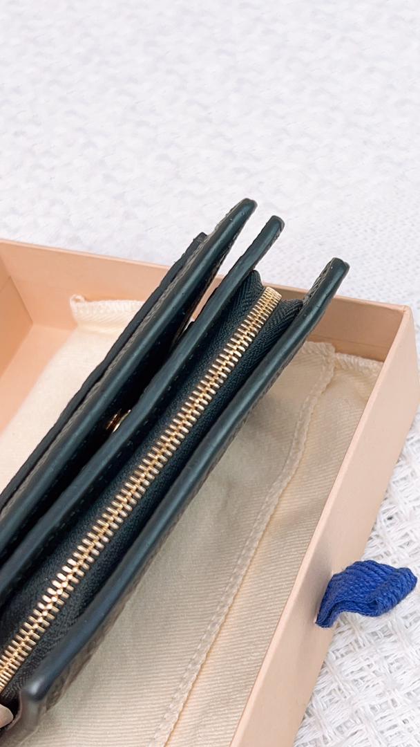 LV Black Monogram Empreinte Clea Wallet