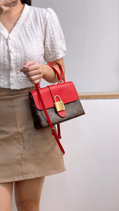 Louis Vuitton Monogram Red Locky BB