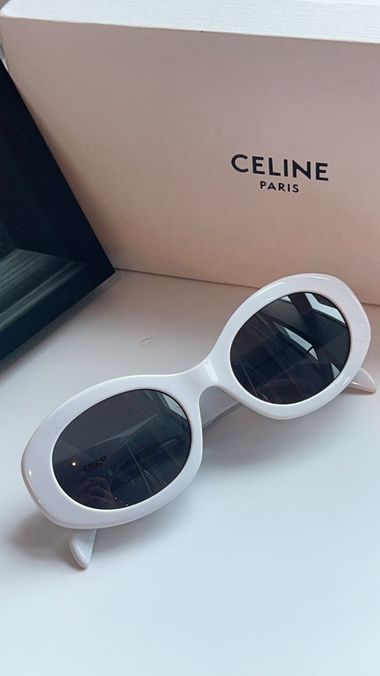 Celine Marble White Triomphe Sunglasses