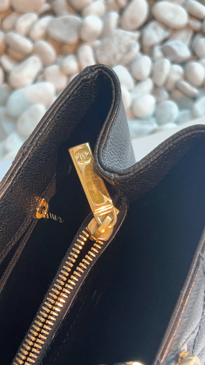 Chanel Black Caviar GST GHW