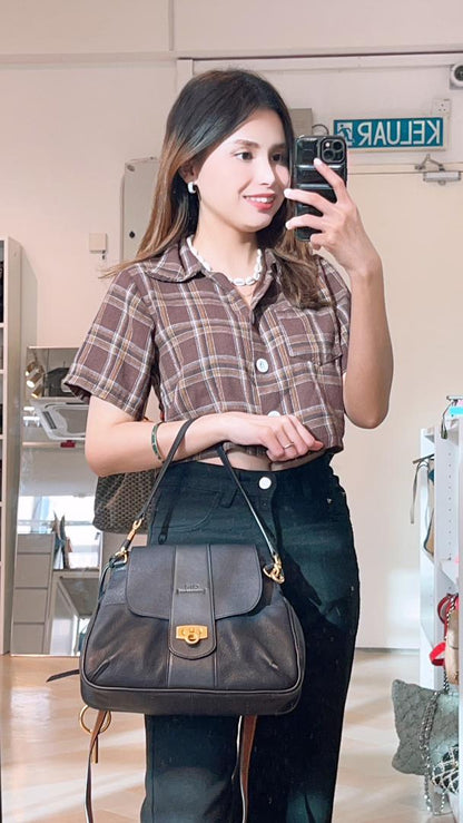 Chloe Dark Navy Small Calfskin Lexa