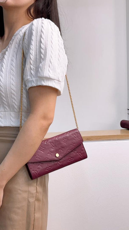 Louis Vuitton Purple Empreinte Curieuse 2in1 Wallet