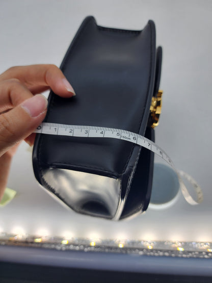Burberry Mini TB Quilted Crossbody Black
