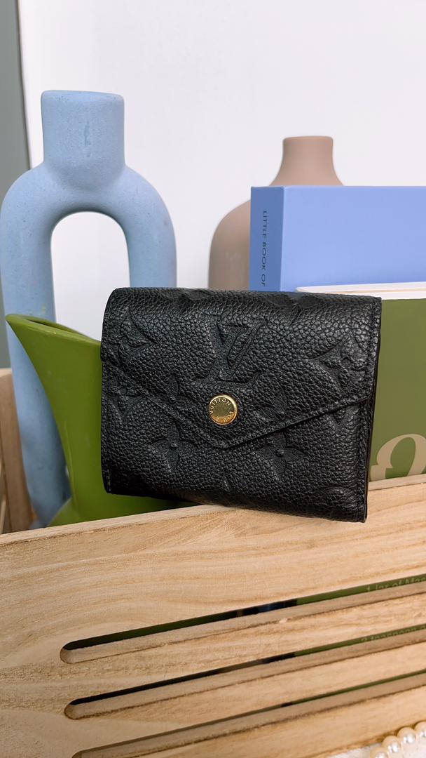 LV Black Emprenite Zoe Wallet