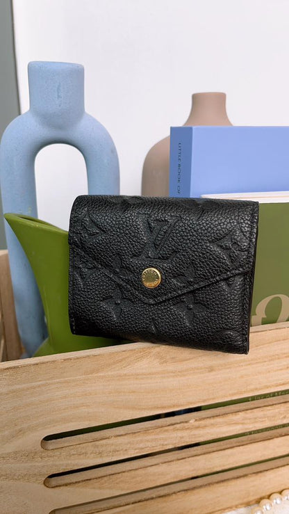 LV Black Emprenite Zoe Wallet