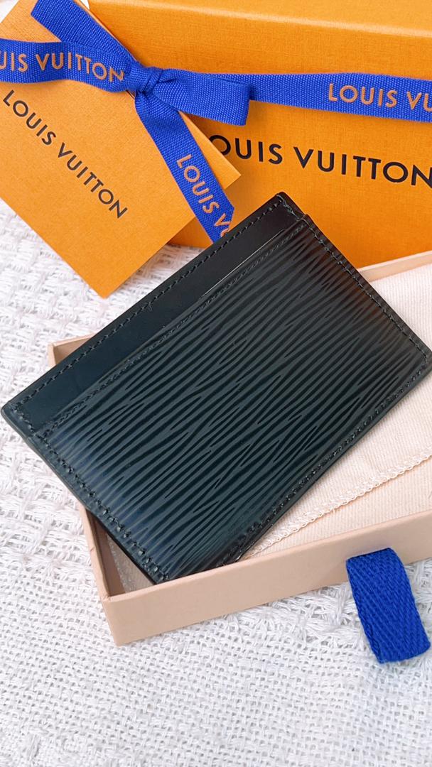 Louis Vuitton Black Epi Card Case