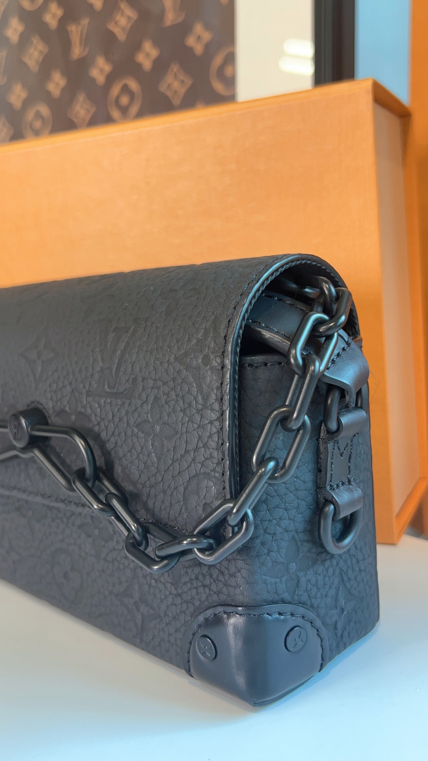 LV Monogram Taurillon Steamer Wearable Wallet