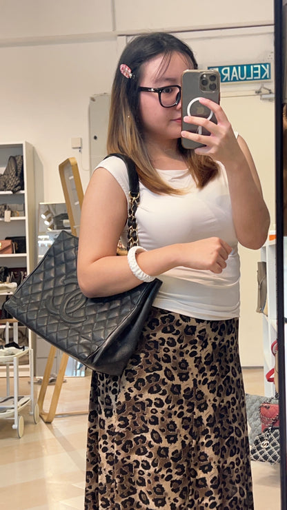 Chanel Black Caviar GST GHW