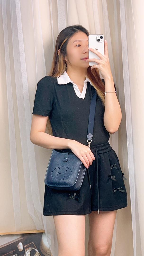 Hermes Bleu Nuit Mini Evelyn