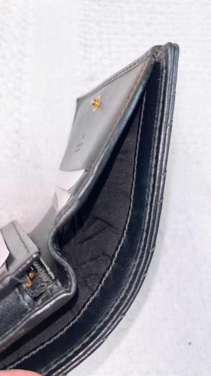 Gucci Black Marmont Bifold Wallet (GHW)