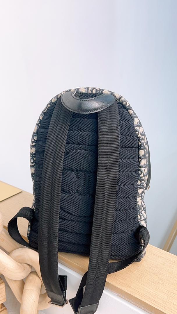 Dior Navy Oblique Backpack