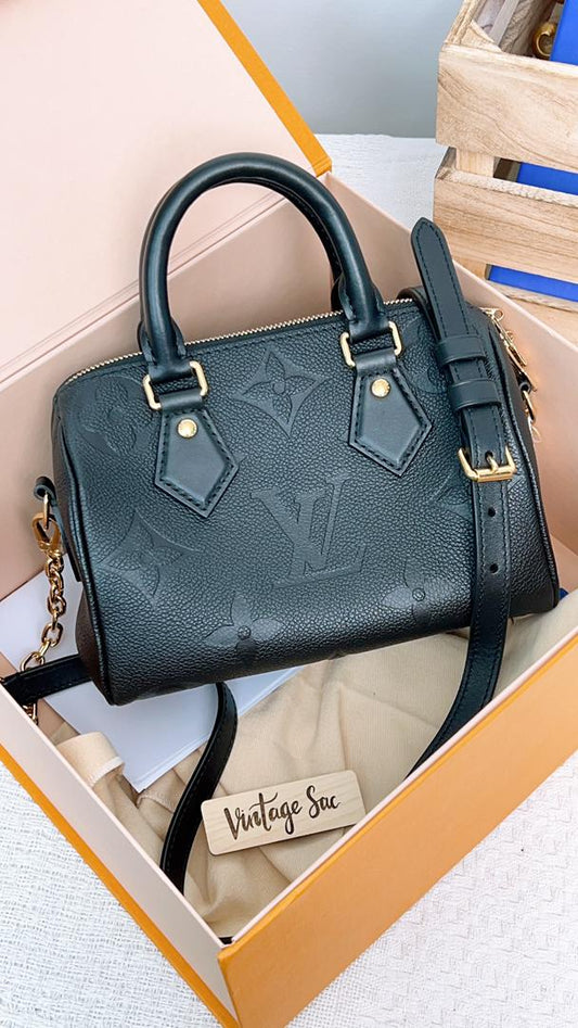 LV Black Empreinte Speedy 20