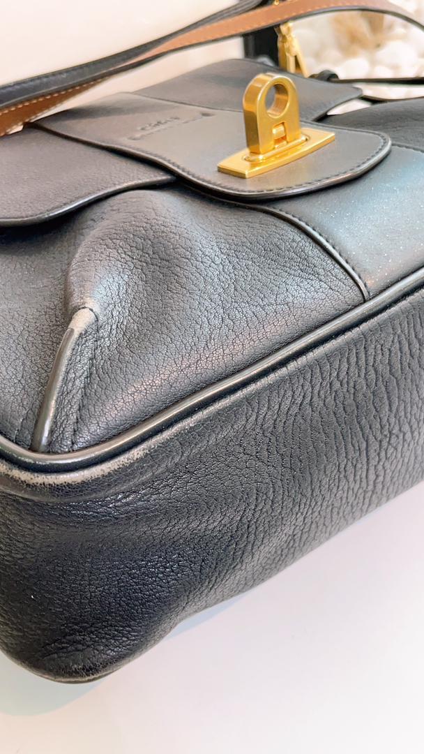 Chloe Dark Navy Small Calfskin Lexa