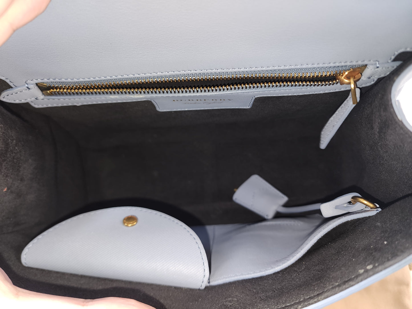 Burberry Medium DK88 Top Handle Bag in Trench Calfskin