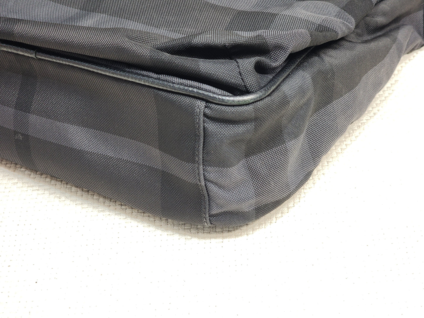 Burberry Nylon Smoked Check Messenger Bag