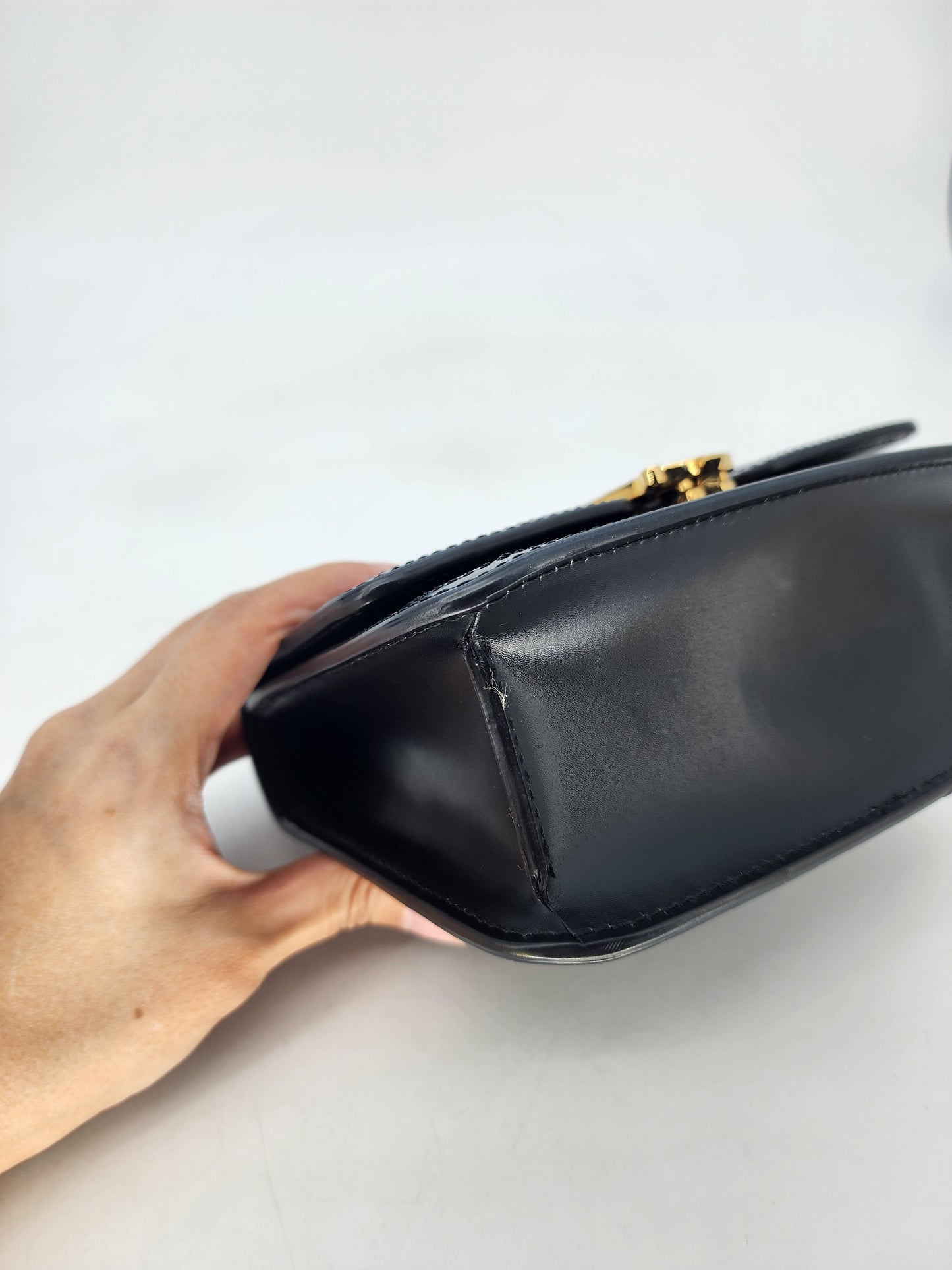 Burberry Mini TB Quilted Crossbody Black
