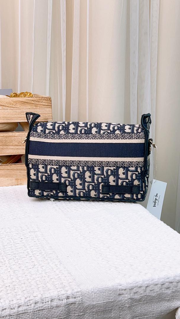 D-ior Navy Oblique Small D-iorcamp Bag
