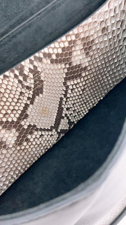 LV Black Calfskin / Python Love Note Chain Shoulder Bag